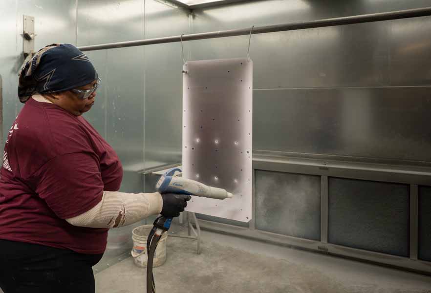 Finishing and coating services at Tabet Manufacturing